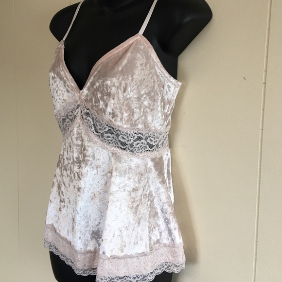 American Rag Tops - Pink velvet top by America Rags